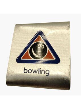 Boy Scout Bowling Merit Badge Metal Clip